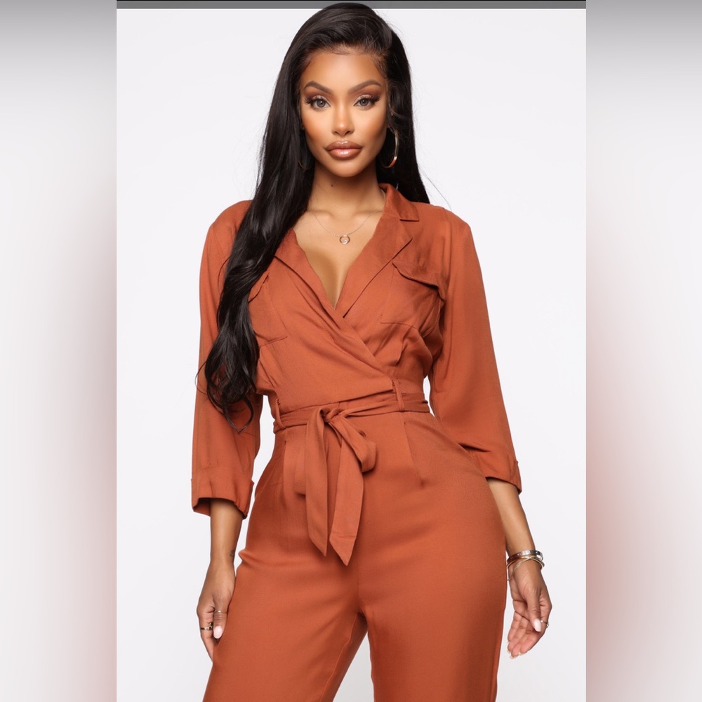 Rust Jumpsuit - Picture 2 of 3